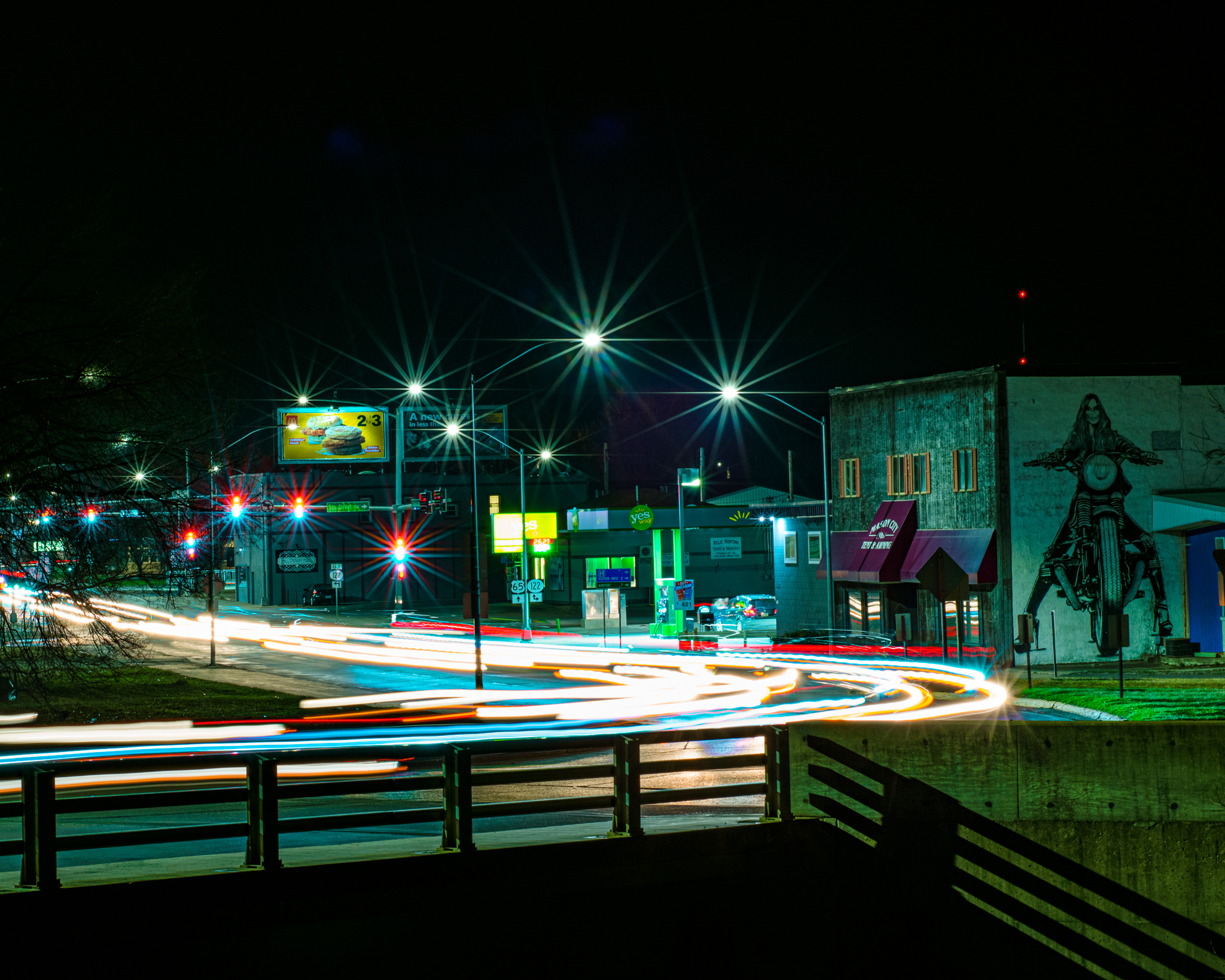 night streetscape