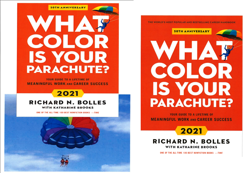 what color is your parachute cover and recreated cover
